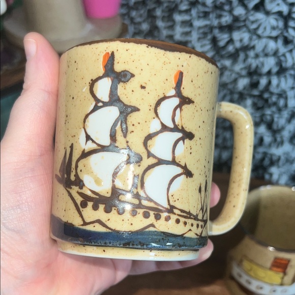 Vintage Nautical Westwood on the move Ceramic Mug Set of 2 - Picture 2 of 6